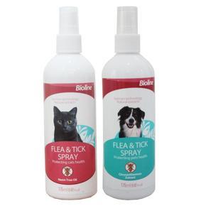Bioline Flea & Tick Spray Anti Tick and Flea Lice Spray for Cats 175ml