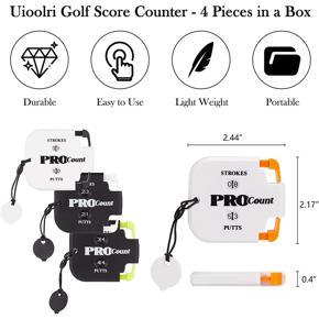 golf counters for women-4 x golf scorers-As Shown