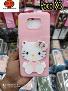 For Poco X3 Hello Kitty Mirror Case Back cover