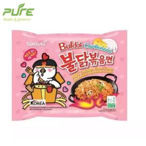 Hot Chicken Ramen Buldak CARBONARA Mie Pedas Korea HALAL 130 gm
