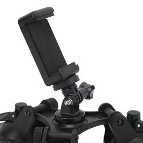 Triple Suction Cup Mount, Angle Adjustable Tripod Suction Cup Holder for Action Cameras for