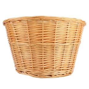 ARELENE Vintage Rattan Bicycle Wicker D-Shaped Bike Front Baskets Kids Cart Craftsmanship Handlebar Storage Box