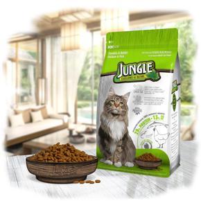 Jungle Adult Cat Food With Chicken & Fish 500gm