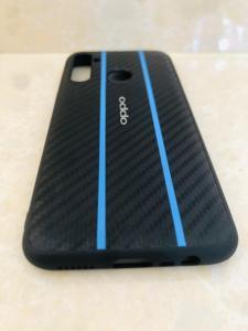 Realme 5i Luxury Classic Carbon Fiber Leather Hybrid Case Shockproof Protection Bumper Cover Case