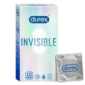 Durex Invisible Super Ultra Thin Condoms for Men - 10 (INDIA)