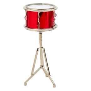 ARELENE Miniature Snare Drum with Case Mini Percussion Musical Instrument Mini Snare Drum Miniature Dollhouse Model Ornament