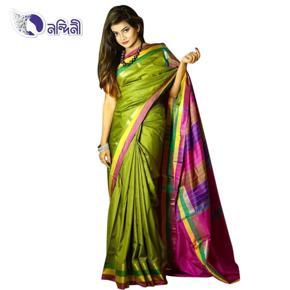 Multicolor Silk Katan sharee For Women