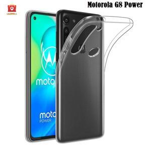 Motorola G8 Power Case Crystal Clear Gel TPU Silicone Slim Soft Flexible Shockproof Design Back Phone Cover-Transparent