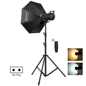 PULUZ 150W 3200K-5600K Photo Studio Strobe Flash Light Kit with Softbox Reflector y Tripod