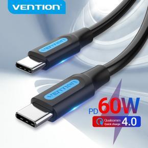 Vention USB Type C to USB C Cable USB C 3A PD 60W Fast Charger Cable for Samsung S20  Quick Charge 4.0 USB-C Data Cable