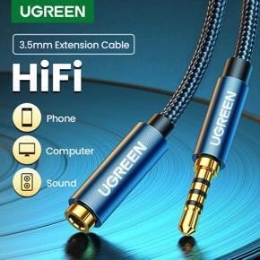 Ugreen Jack 3.5 mm Audio Extension Cable for Huawei P20 lite Stereo 3.5mm Jack Aux Cable for Headphones PC