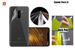 For Xiaomi Poco F1 Crystal Clear Back Skin (Gel Poly not Glass) 3D Real Transparent Skin Glossy Finish