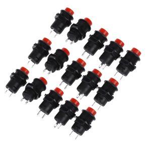 XHHDQES 15 Pcs x Momentary Dash OFF-(ON) N/O Push-Button Switch Car/Boat/Truck 9V/12V/24V