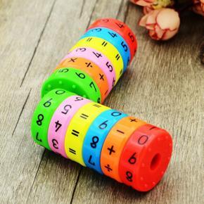 6 pcs Children's Education Learning Magnetic Math Cylinder Abacus Counting toys Children Puzzle Cube Students for kids