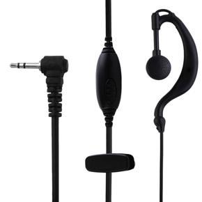 Professional 2.5mm G Shape Clip Ear Headset/Earpiece Mic For Motorola-black