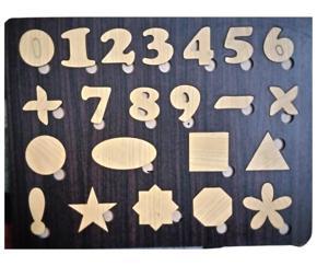 123 & Shapes Toy Blocks Maths Alphabets for Kids, Puzzle Set For Kids, Wooden Alphabets Puzzle Set for Toddler, Mathematics learning Educational Toy, Early Learning Toys
