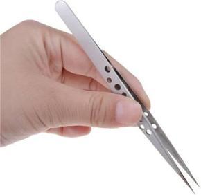 Non Magnetic stainless steel straight pointed Tweezer