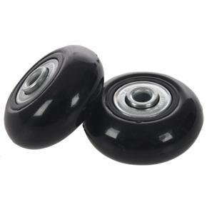 2set 45x19mm Luggage Suitcase / Inline Outdoor Skate Replacement Wheels Black