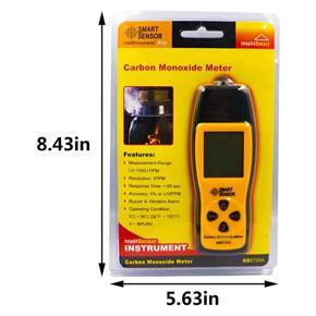 XHHDQES Handheld Carbon Monoxide Meter, 80Db Light CO Leak Detector, Portable Handheld CO Detector, CO Gas Analyzer