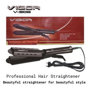 VIGOR 908 Fast Hair Straightener Professional Hair Iron, Heavy Duty -Black