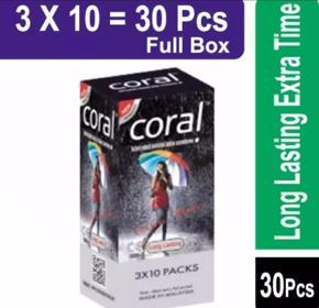 Coral - Long Lasting Extra Time Lubricated Natural Latex Condom 1box 10 pack