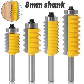 DASI 8MM Shank Raised Panel"V"joint Bits Finger Joint Glue Milling Cutter for Wood Tenon Woodwork Cone Tenon Milling Tenoning Machine