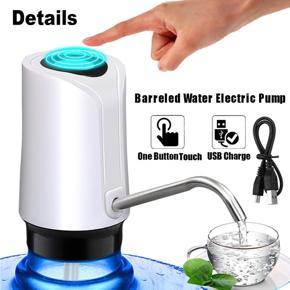 Mini Electric Auto Water Pump Dispenser USB Gallon Bottle Drinking Button Switch - White