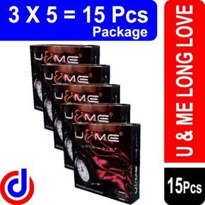 U & Me Long Love Condom For Men- 3 x 5 = 15 pcs ( Package )