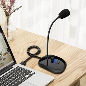 USB Microphone with Mute Button Plug & Play for Desktop Meeting Laptop Mac Youtube , USB