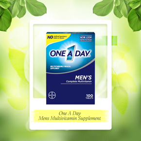 One A Day Mens Multivitamin Supplement with Vitamins Calcium and Vitamin D-100 count (USA)