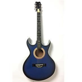 Deshi Brand New Acoustic Blue Guitar - For Beginner Level Guitar