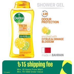Dettol Antibacterial Body Wash Fresh Citrus & Orange Blossom with 12 Hours Odour Protection 250ml Shower Gel