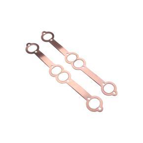 1.8" x 1.5" SBC Exhaust Gaskets Oval Port Copper Header Reusable Replacement for Chevy SB 350