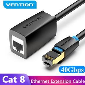 Vention Cat8 Network Extension Cable SFTP 40Gbps RJ45 Extension Cable for PC Ethernet Cables