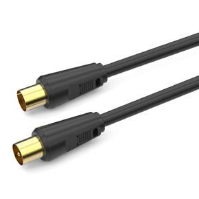 ARELENE RF TV Aerial Antenna Coaxial Cable Male to Female 75Ohm 9.5mm RG6 Double Shielded Gold Plated Connector