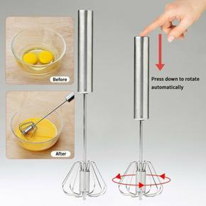 Creative Mini Cool Egg Beater Hand Pressing Rotary Semi-Automatic Eggbeater Milk Shake Drink Whisk Mixer Stirrer Kitchen Tools