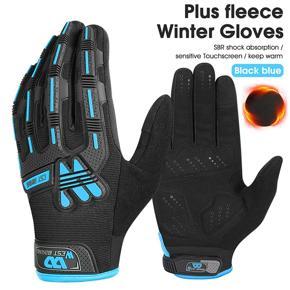 WEST BIKING Winter Gloves Men Women Touch Screen Gloves Cold Weather Warm Gloves Work Gloves Bike Gloves,Blue M