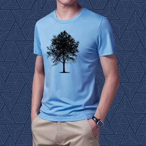 Tree Sky Bulo  Half Sleeve T-Shirt For Men