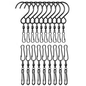 40 Pack Wind Spinner Swivel Hook 360 Degree Rotating Hanging Hooks