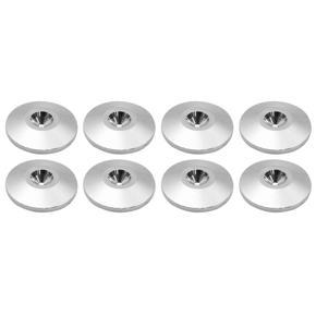 8 Pcs 25 x 4Mm Universal Copper Speaker Spikes Pads Speaker Shock Base Pad Isolation Stand Feet Cone Base Mats Floor Disc