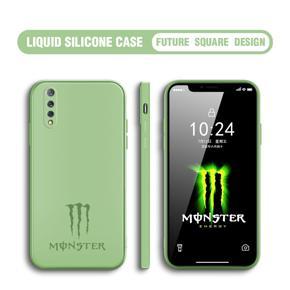 Hontinga for Vivo S1 Case Fashion Monster Energy Silicone Square Edge Phone Cases Full Cover Camera Shockproof Protection Rubber Case