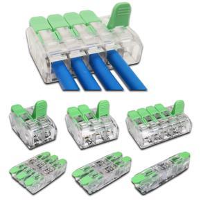 Wire Connector 1/2/3/4/5PCS Green Mini Quick Connector Universal Compact Wire Connector Plug-in Wire Terminal Home Connector