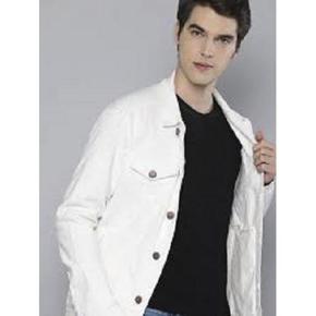 winter white denim jacket for men