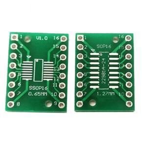 XHHDQES 100Pcs/Lot TSSOP16 SSOP16 SOP16 to DIP16 Transfer Board DIP Pin Board Pitch Adapter PCB