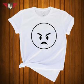 Angry White Half Sleeve T-Shirt for Men