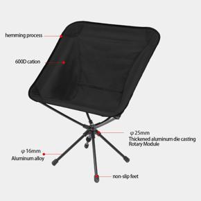 Camping Chair Ultralight Compact Outdoor Chairs Folding Chair for Outdoor Camp Travel Beach Picnic Fishing Black