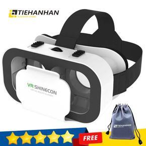 TIEHANHAN 3D VR Headset Smart Virtual Reality Glasses Helmet for Smartphones Cell Phone Mobile Android Smartphones Phone Lenses