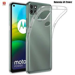 Motorola G9 Power Case Crystal Clear Gel TPU Silicone Slim Soft Flexible Shockproof Design Back Phone Cover-Transparent