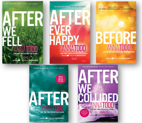 The Complete After Series Collection- 5 Books Set (Paperback) by Anna Todd ( After, After We Collided, After We Fell, After Ever Happy,Before)