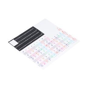 Portable Piano Stickers Label Keyboard Music Chart Removable Decal 88 Keys